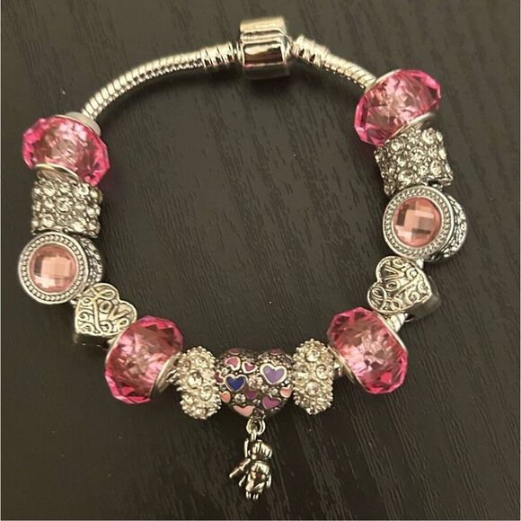 Heart Balloon Charm Bracelet - Picture 1 of 1